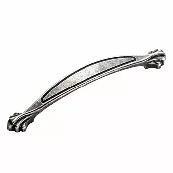 Ручка-скоба Антик 010-96мм, патинирован. серебро (1 шт) - пакет Tech-Krep