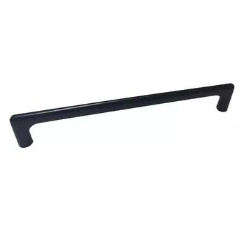 Ручка-скоба мебельная Trodos "8018" 192 сплав ЦАМ, черный матовый,