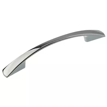 Ручка-скоба мебельная Trodos "ZY-7С Бабочка" 128мм сплав ЦАМ 45гр, хром,