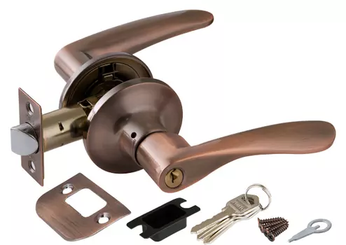 Ручка-защелка 6020 АС-Е (ключ/фиксатор), медь