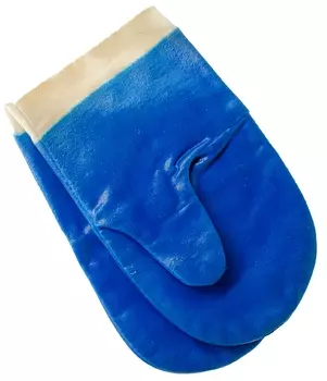 Рукавицы КР, ПВХ, р.10, цвет синий