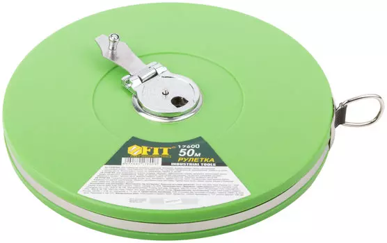 Рулетка фибергласс, прорезиненный корпус, 50м