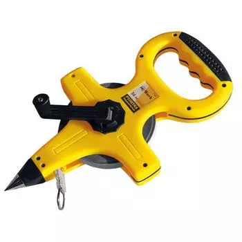 Рулетка геодезическая, 50 м х 12,5 мм, ABS пласт. корпус, стальная лента с полимер. покрытием, метал