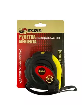 Рулетка Skrab 3 мх19 мм, автостоп, Арт.40093