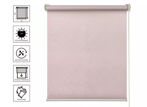 Рулонная штора Дольче Вита Серый лед 50х160 см