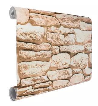 Самоклеющаяся пленка Н1079 Дикий камень беж, 0,45*0,08*8м