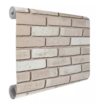 Самоклеющаяся пленка Н1096 Кирпич белый, 0,45*0,08*8м