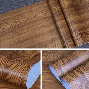 Самоклеющаяся пленка Н1491 Дерево коричневое с прожилками, 0,45*0,08*8м