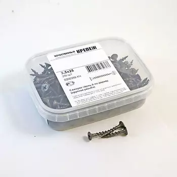 Саморез 3,5х25 потайная головка, редкий шаг, 250шт