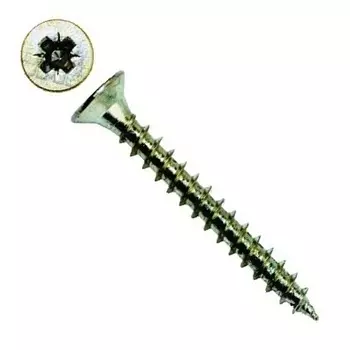 Саморез 3,5х30 мм универсальный, потайная головка, желтопассивированный, 200 шт