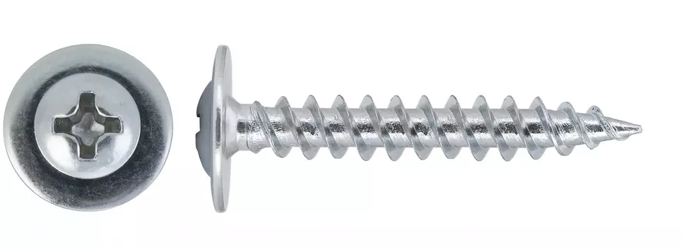 Саморез 4.2*25 мм по металлу, с пресс-шайбой, острый, 100 шт