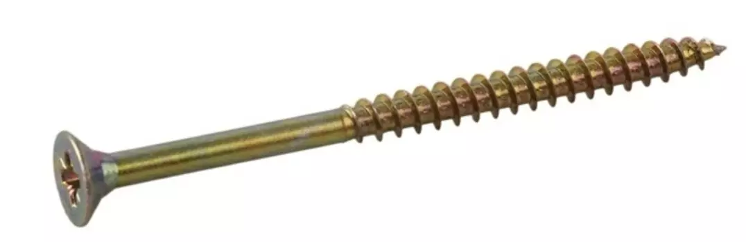 Саморез 6,0х100 жёлтый цинк, 35шт