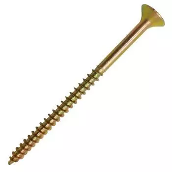 Саморез 6х90 мм универсальный, желтопассивированный, потайная головка, 50 шт