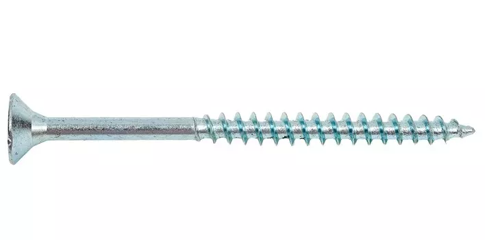 Саморез белый цинк 6,0* 80, 10шт