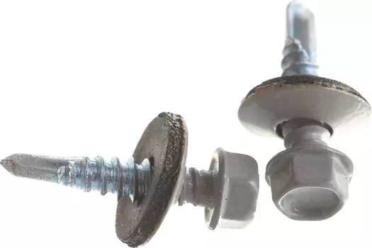 Саморез кровельный 4,8*29 (RAL 7004) серый (55) , Арт. 0200139 КЧ