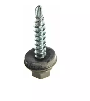 Саморез кровельный 4,8*29 (RAL 7004) серый (250) , Арт. 420358 БЧ