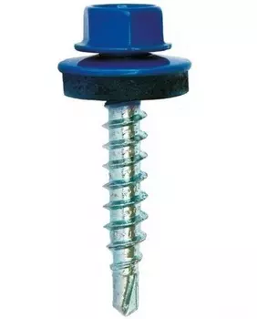 Саморез кровельный 4,8х29 RAL5005 синий, 150 шт