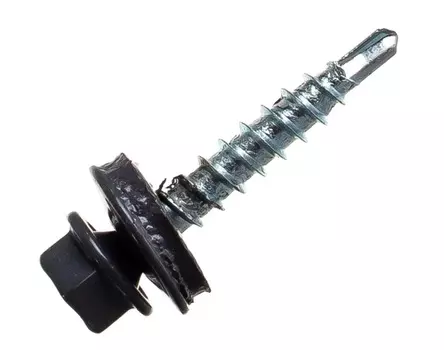 Саморез кровельный 4,8х35 (RAL7024) графит (50 шт.) , Арт. 0200903 КЧ