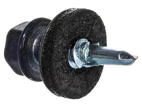 Саморез кровельный 5,5х19 (RAL7024) графит (60 шт.) , Арт. 0200905 КЧ