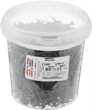 Саморез Tech-Krep 3,8х35 мм для ГК по дереву, 1000 шт