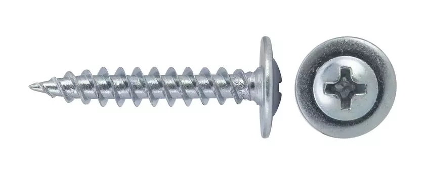 Саморез Tech-Krep 4,2х19 мм по металлу, с пресс-шайбой, острый, 18 шт