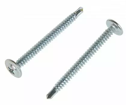 Саморез Tech-Krep 4,2х50мм по металлу, с пресс-шайбой, сверлоконечный, 100 шт, коробка