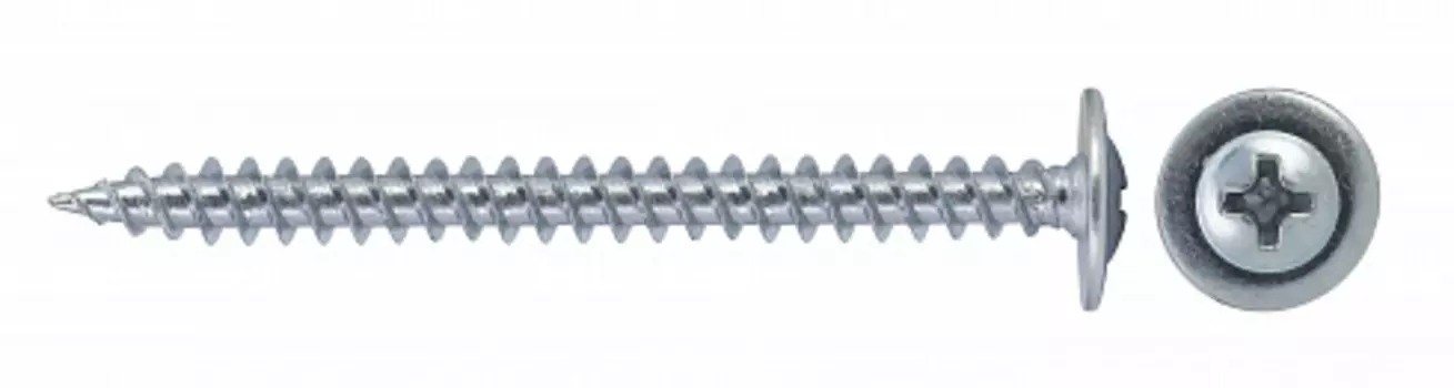 Саморез Tech-Krep 4,2х75 мм по металлу, с пресс-шайбой, острый, 5 шт