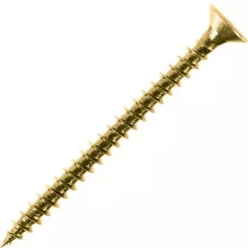 Саморез Tech-Krep 4,5х45 мм, универсальный, желтопассивированный, потайная головка, 10 шт