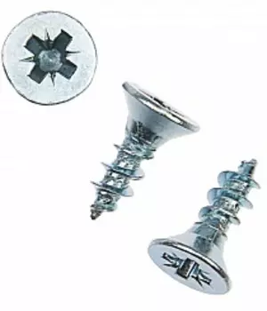 Саморез Tech-Krep 4х12 мм, универсальный, оцинкованный, потайная головка, 26 шт