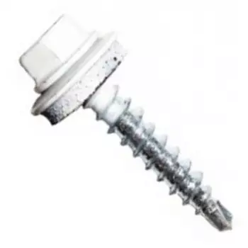 Саморез Tech-Krep 5,5х25 мм кровельный сверлоконечный RAL-9003 ярко-белый