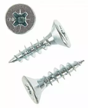 Саморез Tech-Krep 5х20 мм, универсальный, оцинкованный, потайная головка, 16 шт