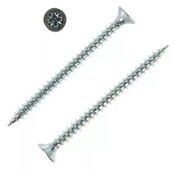 Саморез Tech-Krep 6х40 мм, универсальный, оцинкованный, потайная головка, 7 шт