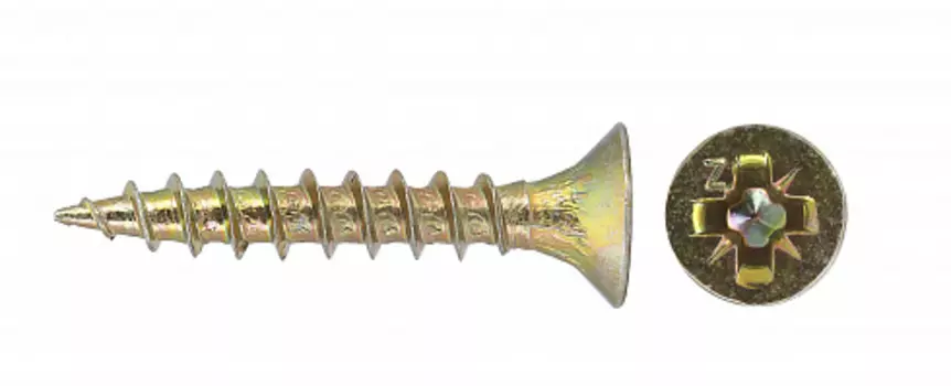 Саморез Tech-Krep универсальный 2,5х25 мм желтопассивированный, 200шт