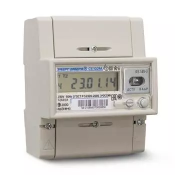 Счетчик электроэнергии СЕ 102M R5 145-J многотарифн 60/5 T4 D23OB ЖК