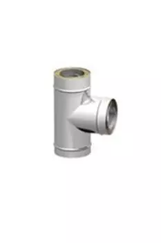 Сендвич-тройник 120/180 90град., нерж./оц. 0,5мм/0,5мм