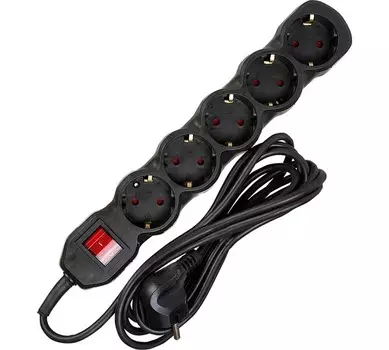 Сетевой фильтр RUCELF 5 гн. 1,8 м ПВС 3х0,75