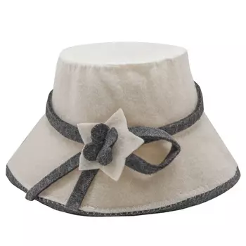 Шапка женская с аппликацией (без упаковки)