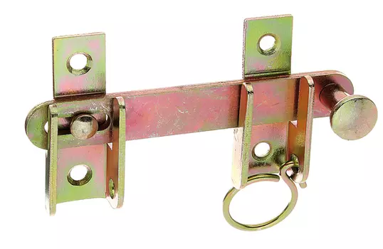 Щеколда, оцинкованная сталь, 120мм