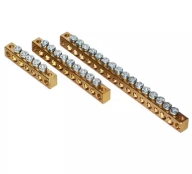 Шина нулевая 8х12мм Иэк 12/2 (12групп/креп по краям)