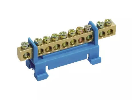 Шина нулевая на DIN-изол Иэк ШНИ-6х9-12-С-Ж