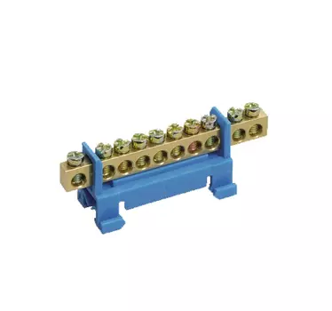 Шина нулевая на DIN-изол Иэк ШНИ-6х9-10-С-Ж