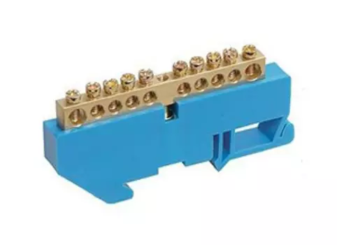 Шина нулевая на DIN-изол Иэк ШНИ-8х12-10-Д-С