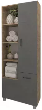 Шкаф-пенал Eva Gold Catherine 60, серый камень