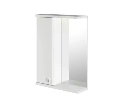 Шкаф зеркальный Норд-55, левый, без подсветки