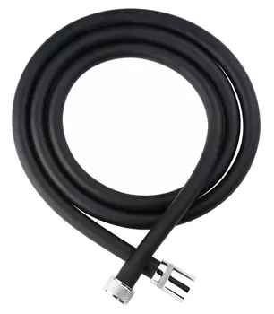 Шланг для душа, ПВХ усиленный, черный 1,6м (1 кор - 40шт)