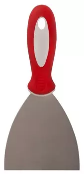 Шпатель малярный из нержавеющей стали, 2-х компонентная ручка, 100 мм