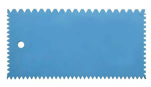 Шпатель пластиковый, зубчатый 100 Германия, 1200000