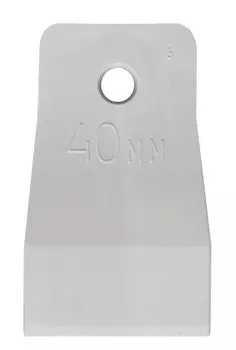 Шпатель резиновый 40 мм, белый