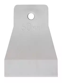 Шпатель резиновый 60 мм, белый