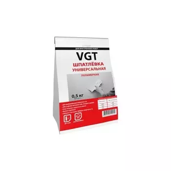 Шпатлевка универсальная для внутренних работ, полимерная, сухая, 0.5 кг